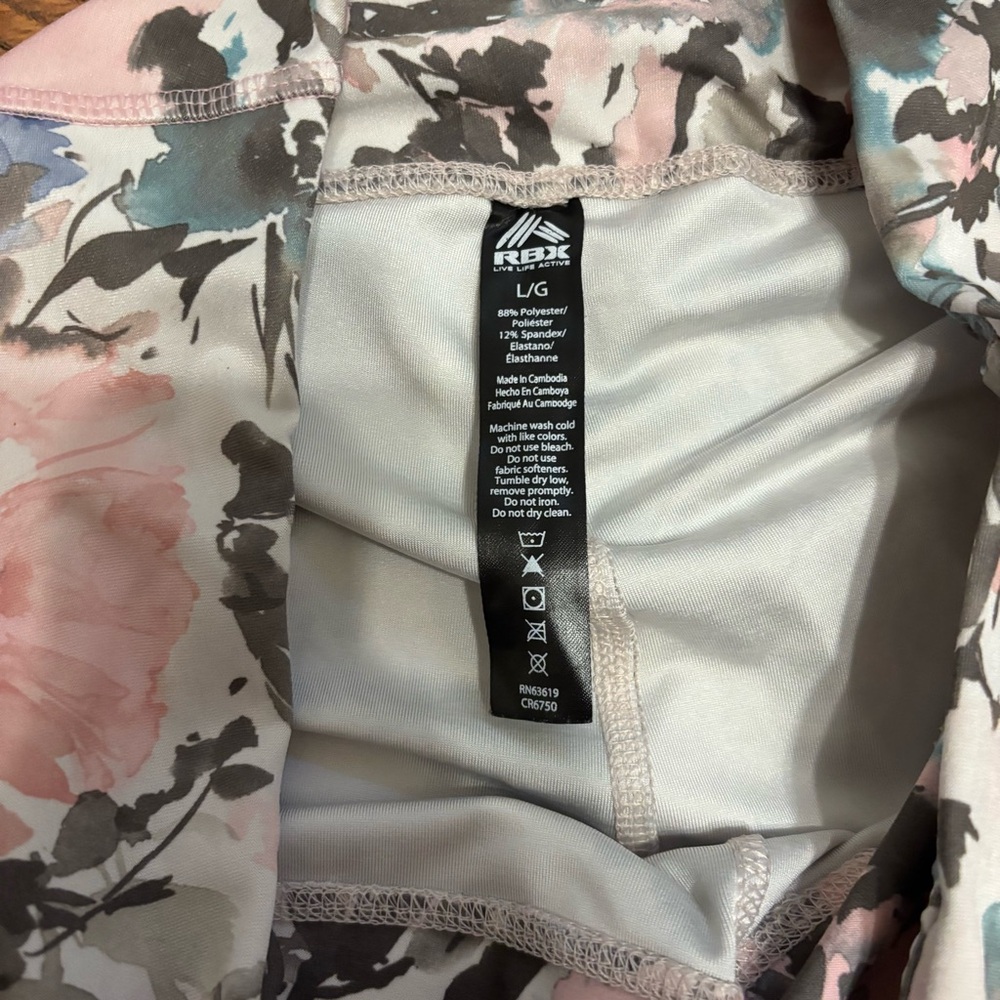 RBX Women's Floral Capri Leggings - Picture 3 of 7